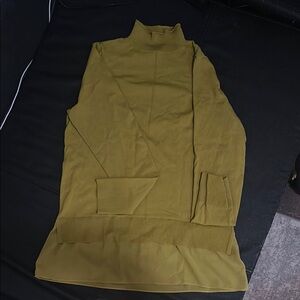 Brand Long Sleeve Olive Tee